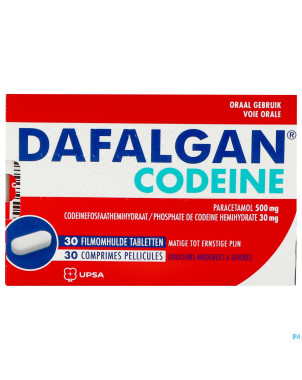Dafalgan codeine 500mg tabl 30