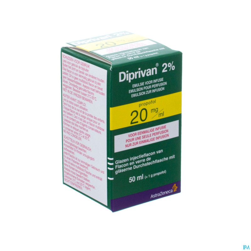 Diprivan 2% pr fl iv 50 ml 20mg/ml