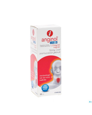 Anginol lidocaine spray buccal 30ml