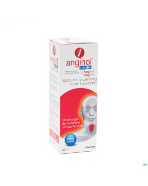 Anginol lidocaine spray buccal 30ml