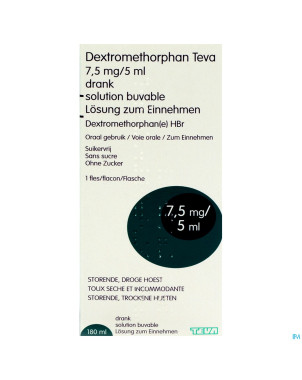 Dextromethorphan teva sol per os 180 ml