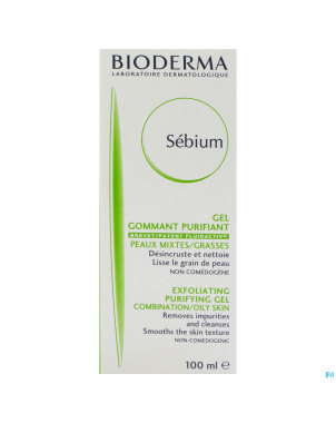 Bioderma sebium gommant gel peau grasse    100ml