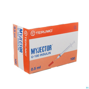 Terumo seringue insul. avec aig. 29g 1/2 0,5ml 100