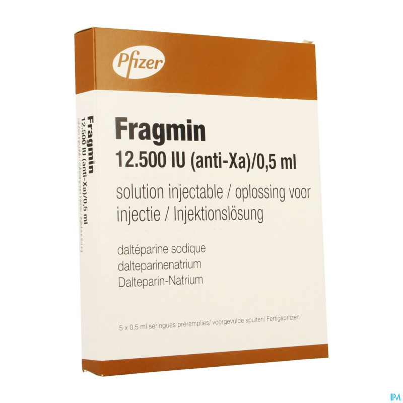 Fragmin 12500 ui anti xa 0,5  ml/5