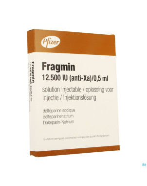 Fragmin 12500 ui anti xa 0,5  ml/5