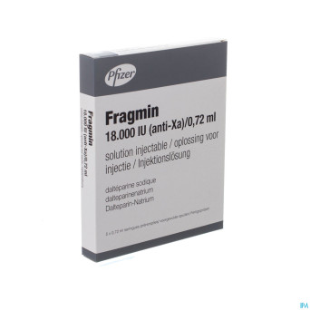 Fragmin 18000 iu anti xa 0,72 ml/5