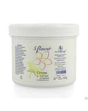 Healing herbs 5 flow.remedy creme    pot 450g