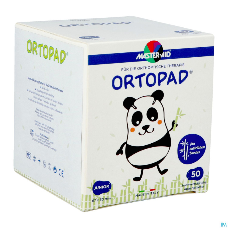 Ortopad blanc junior pans oculaire 50