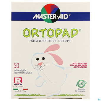 Ortopad blancregular pans oculaire 50