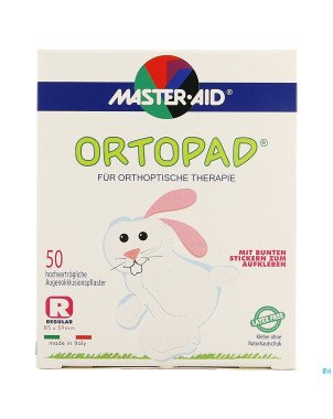 Ortopad blancregular pans oculaire 50