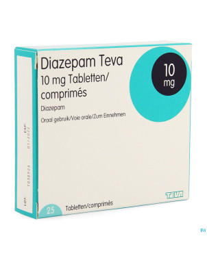 Diazepam teva tabl  25x10mg