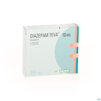 Diazepam teva tabl  25x10mg