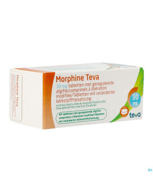 Morphine teva  30 comp 60x 30mg