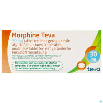 Morphine teva  30 comp 60x 30mg