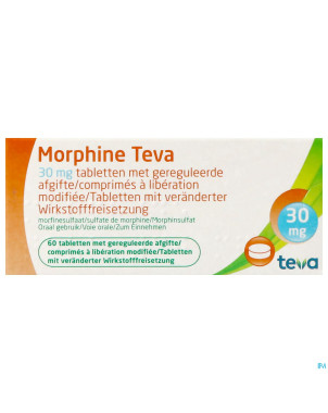 Morphine teva  30 comp 60x 30mg