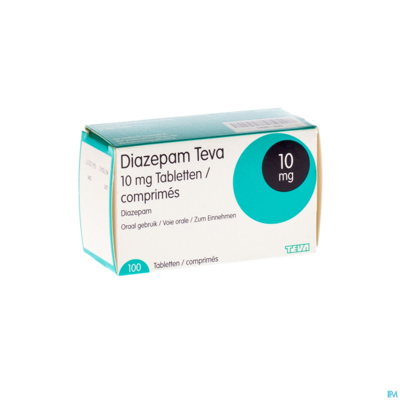 Diazepam teva tabl 100x10mg