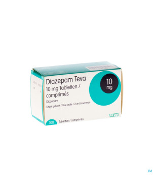 Diazepam teva tabl 100x10mg