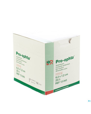 Pro-ophta coussin ophtalmo ster 6,2x7,2cm 25 13043