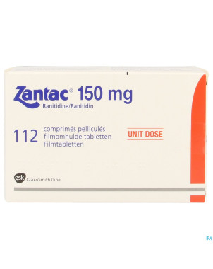 Zantac 150 comp 112 x 150 mg ud