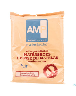 Amp housse anti acarien    90x200x18cm