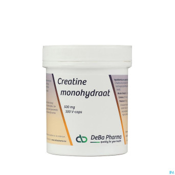 Creatine monohydrate    caps 100x500mg    deba