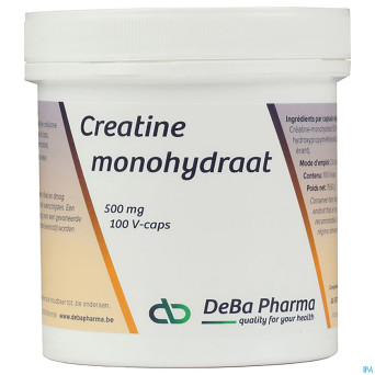 Creatine monohydrate    caps 100x500mg    deba