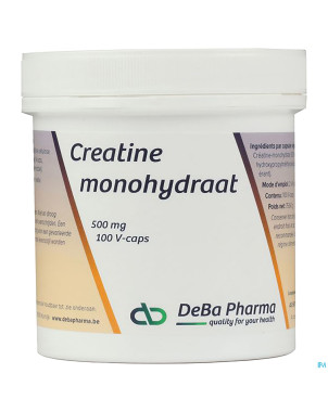 Creatine monohydrate    caps 100x500mg    deba