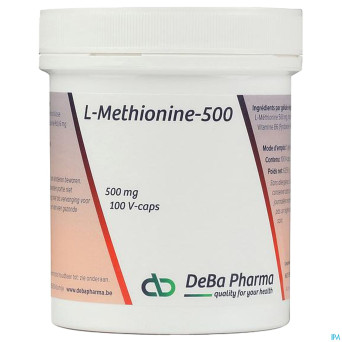 L-methionine +b6    caps 100x500mg    deba