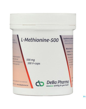 L-methionine +b6    caps 100x500mg    deba