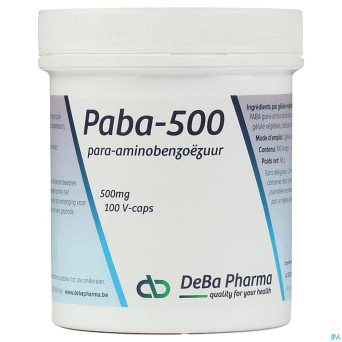 Paba    caps 100x500mg    deba