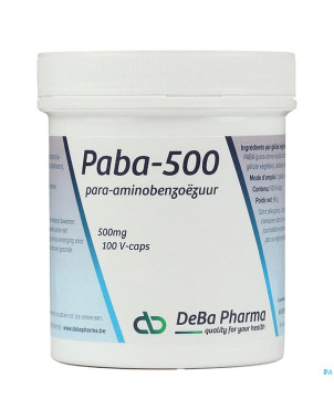 Paba    caps 100x500mg    deba