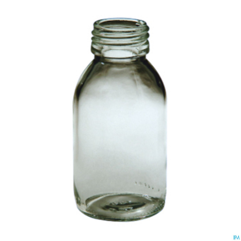 Bouteille rond blanc s/bouch.   100ml  86 4183 aca