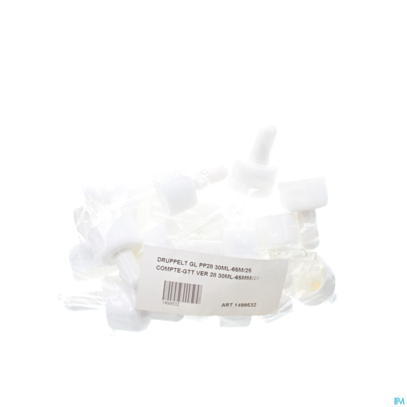 Bouchon compte gutt large    30ml 25 3298 aca