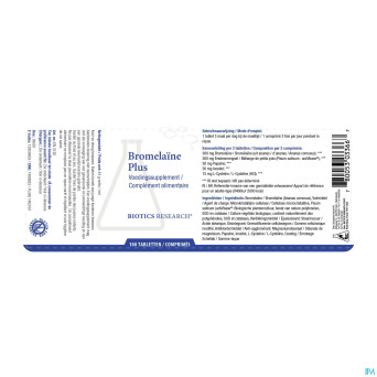 Bromelain plus biotics    comp 100