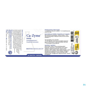 Ca-zyme biotics    comp 100x200mg