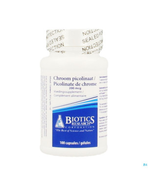Chrome picolinat 200y biotics  caps 100