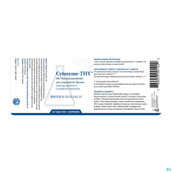 Cytozyme thy biotics    comp 60x125mg