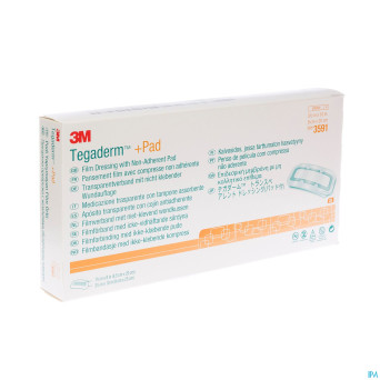 Tegaderm + pad 3m transp steril  9cmx25cm 25  3591