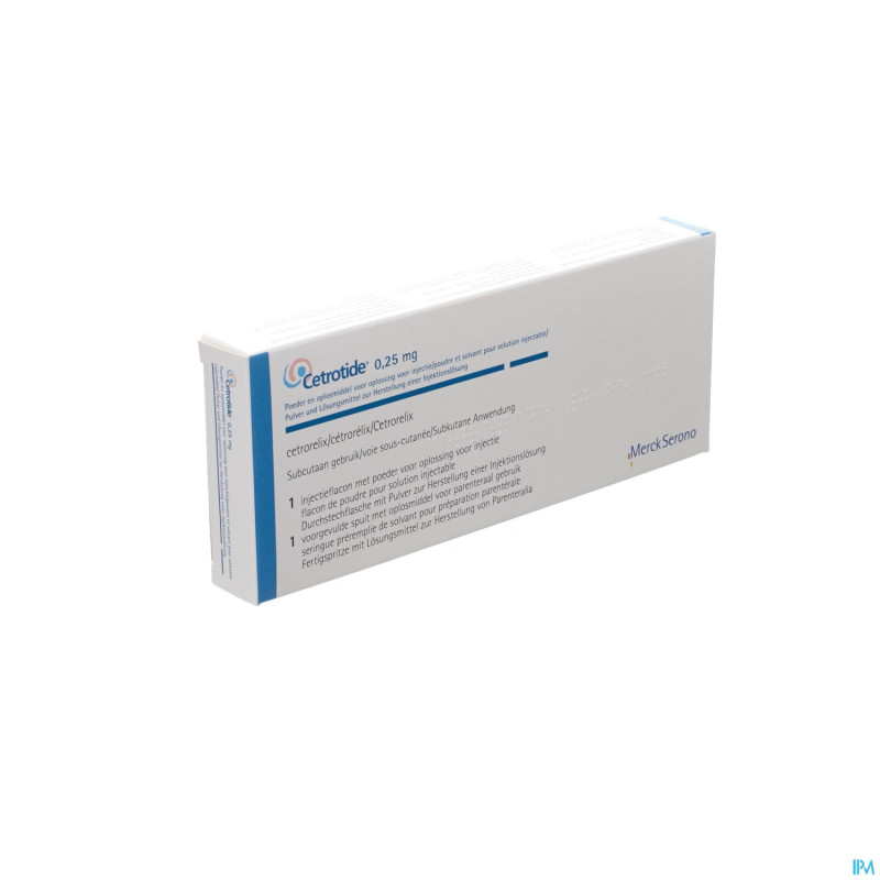 Cetrotide vial 1 x 0,25 mg