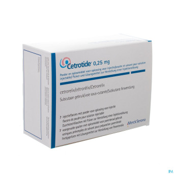 Cetrotide vial 7 x 0,25 mg