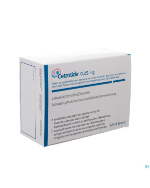 Cetrotide vial 7 x 0,25 mg