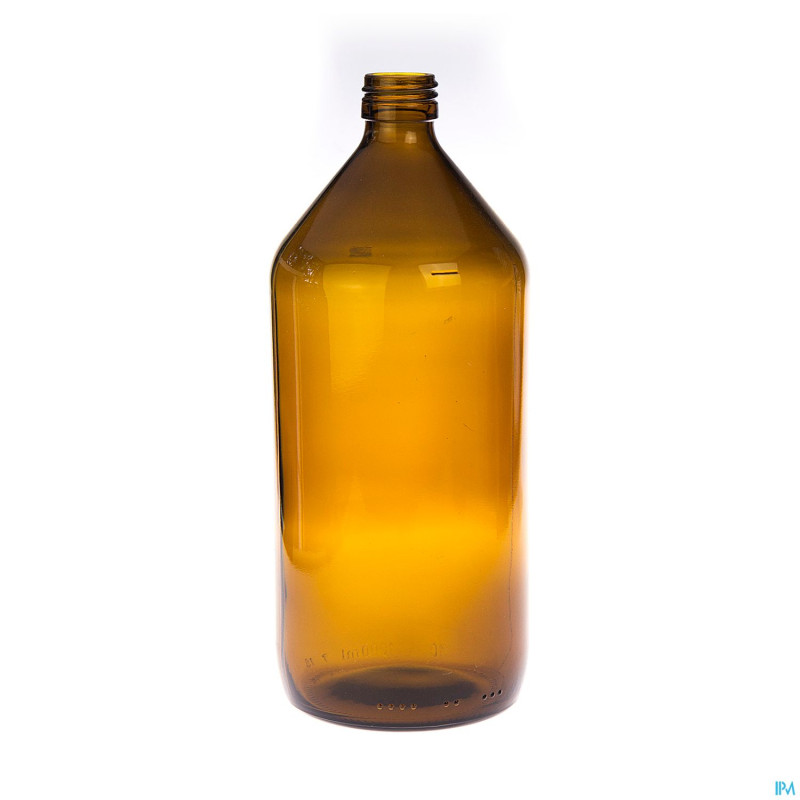 Bouteille ronde courte s/bouch    1000ml 4161 aca