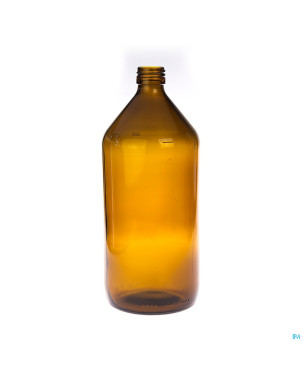 Bouteille ronde courte s/bouch    1000ml 4161 aca