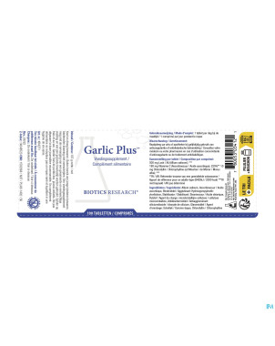 Garlic plus biotics    comp 100
