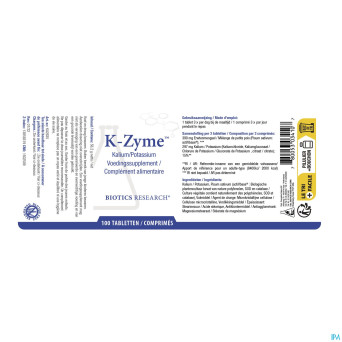 K zyme biotics    comp 100x99mg