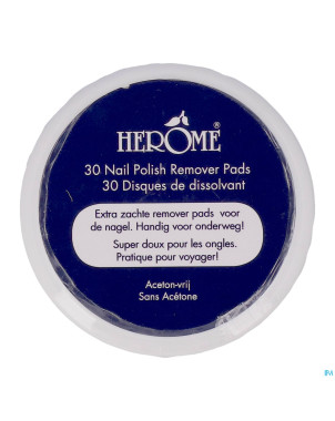 Herome dissolvant pads    30 2033