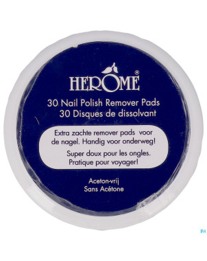 Herome dissolvant pads    30 2033