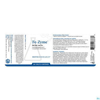 Fe zyme biotics    comp 100x25mg