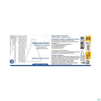 Intenzyme forte biotics    comp 100