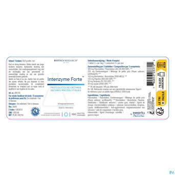 Intenzyme forte biotics    comp 100
